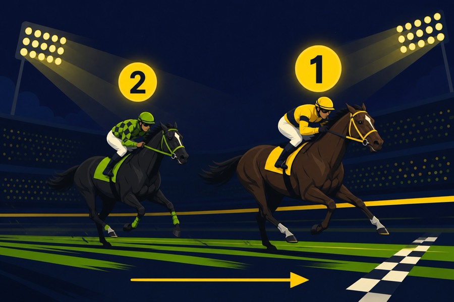 Exacta : le 1er et le 2e dans l'ordre exact